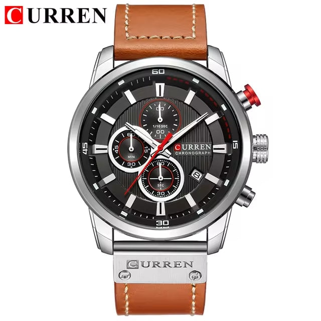 Reloj Curren 8291 Correa de Cuero Estilo Clásico