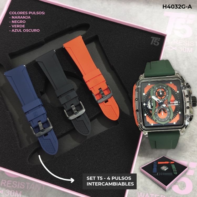 Reloj T5 Sport Cronógrafo Edición 4 Pulsos