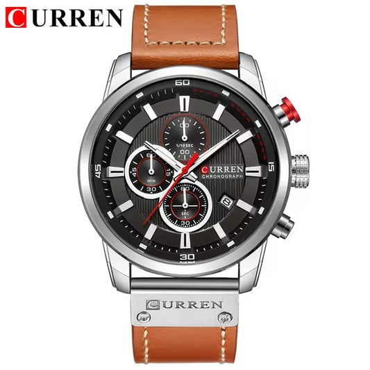 Reloj Curren 8291 Correa de Cuero Estilo Clásico