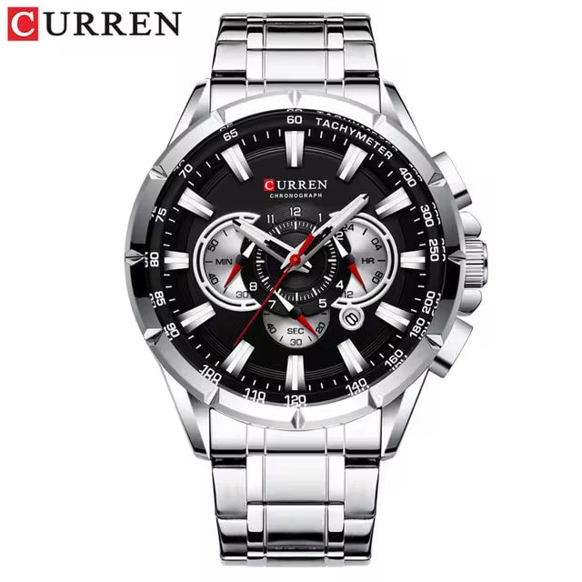 Reloj Curren 8363 para Hombre Fondo Negro Estilo Clásico