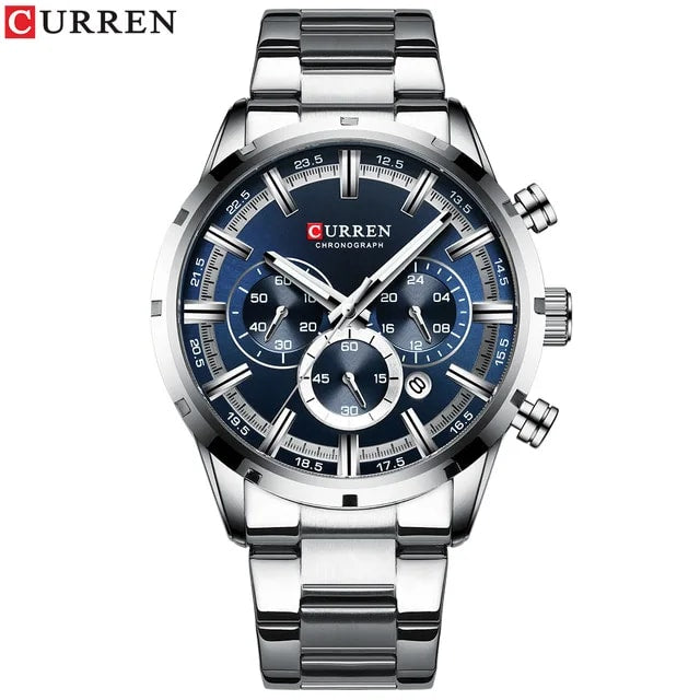 Reloj Curren 8355 Análogo Plateado Unisex