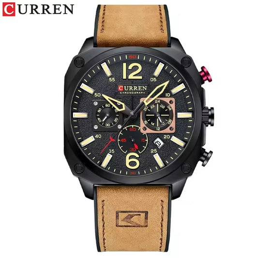 Reloj Curren 8398 Café - Estilo Clásico Unisex