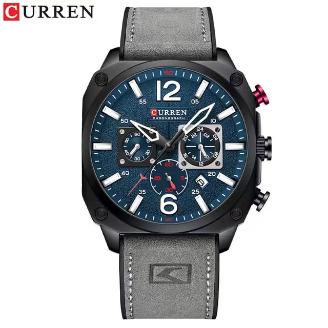 Reloj Curren 8398 Análogo Gris y Azul Unisex