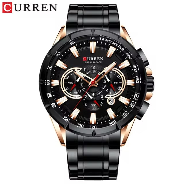 Reloj Curren 8363 Negro - Estilo Casual Unisex