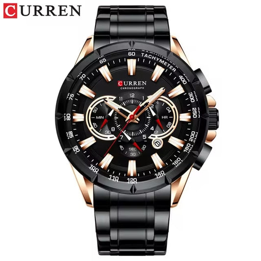 Reloj Curren 8363 Negro - Estilo Casual Unisex