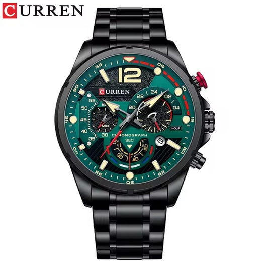Reloj Curren 8395 Verde Estilo Deportivo