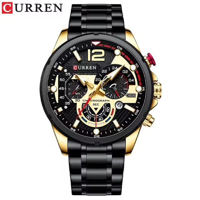 Reloj Curren 8395 Negro y Dorado para Hombre