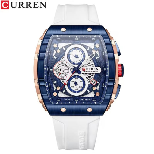 Reloj Curren 8442 Blanco Análogo Elegante Unisex